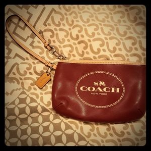 Coach Logo Wristlet